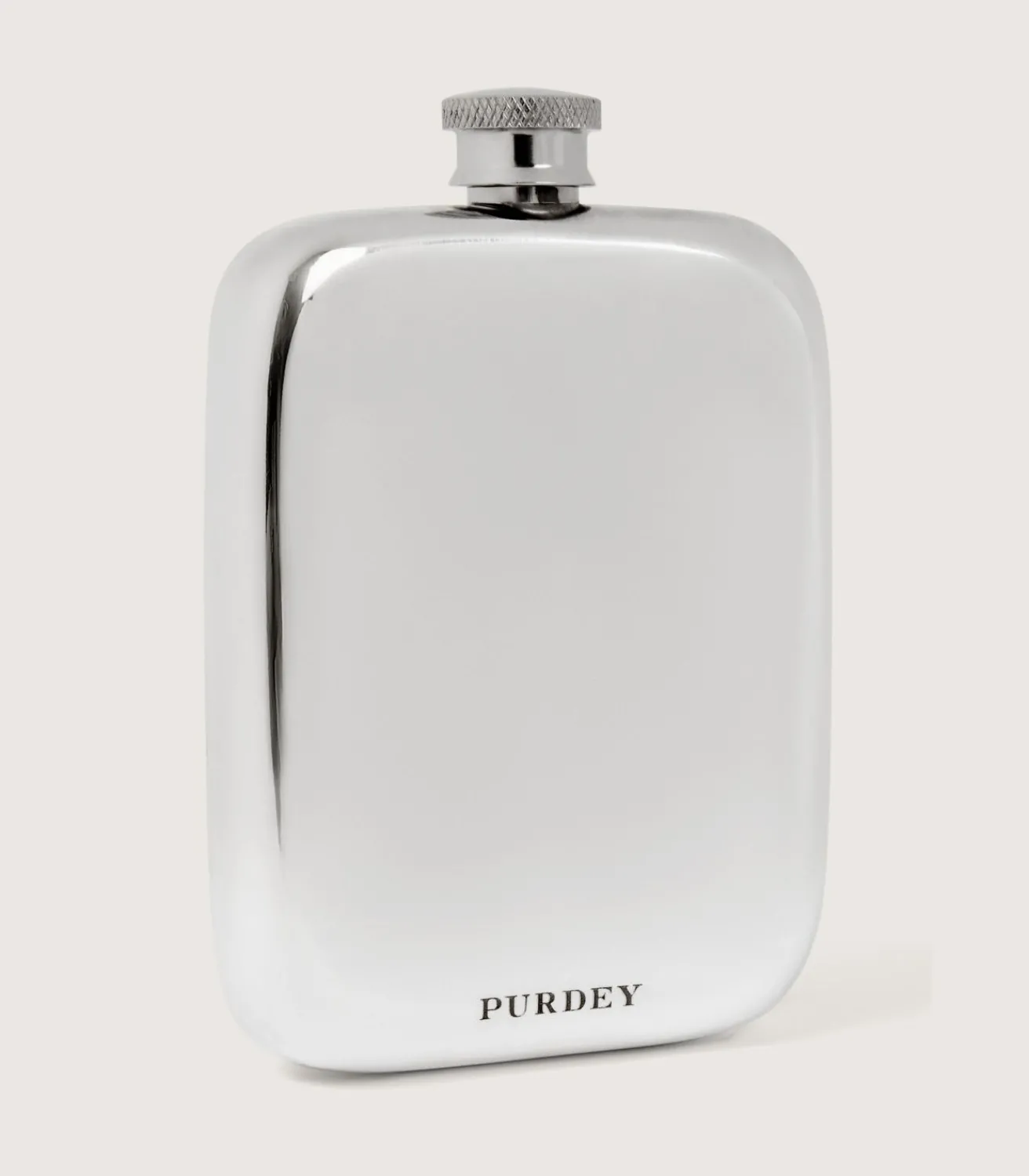 6 Oz Pewter Hip Flask With Sporter Engraving In Steel*Purdey Best