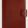 A5 Grain Leather Folio In Brown*Purdey New