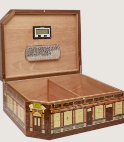Audley House Marquetry Humidor In Natural*Purdey Store