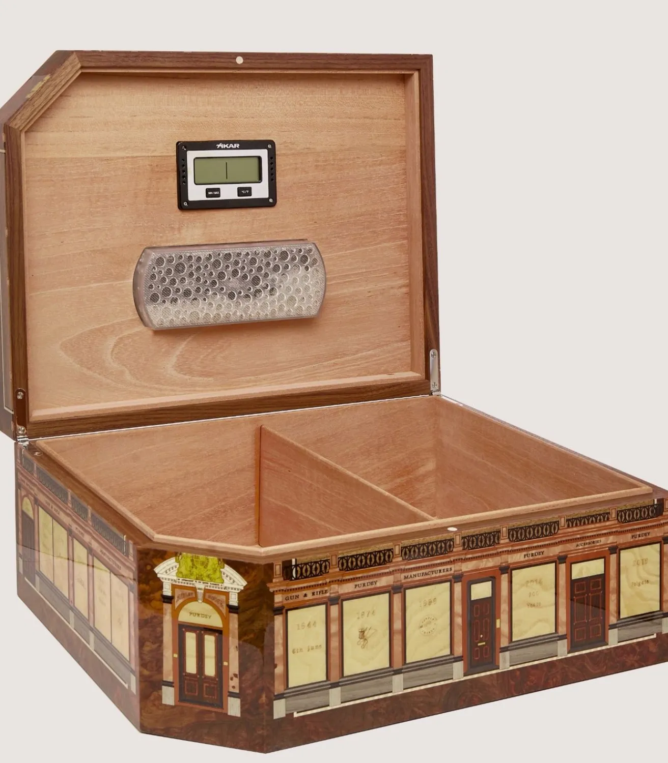 Audley House Marquetry Humidor In Natural*Purdey Store