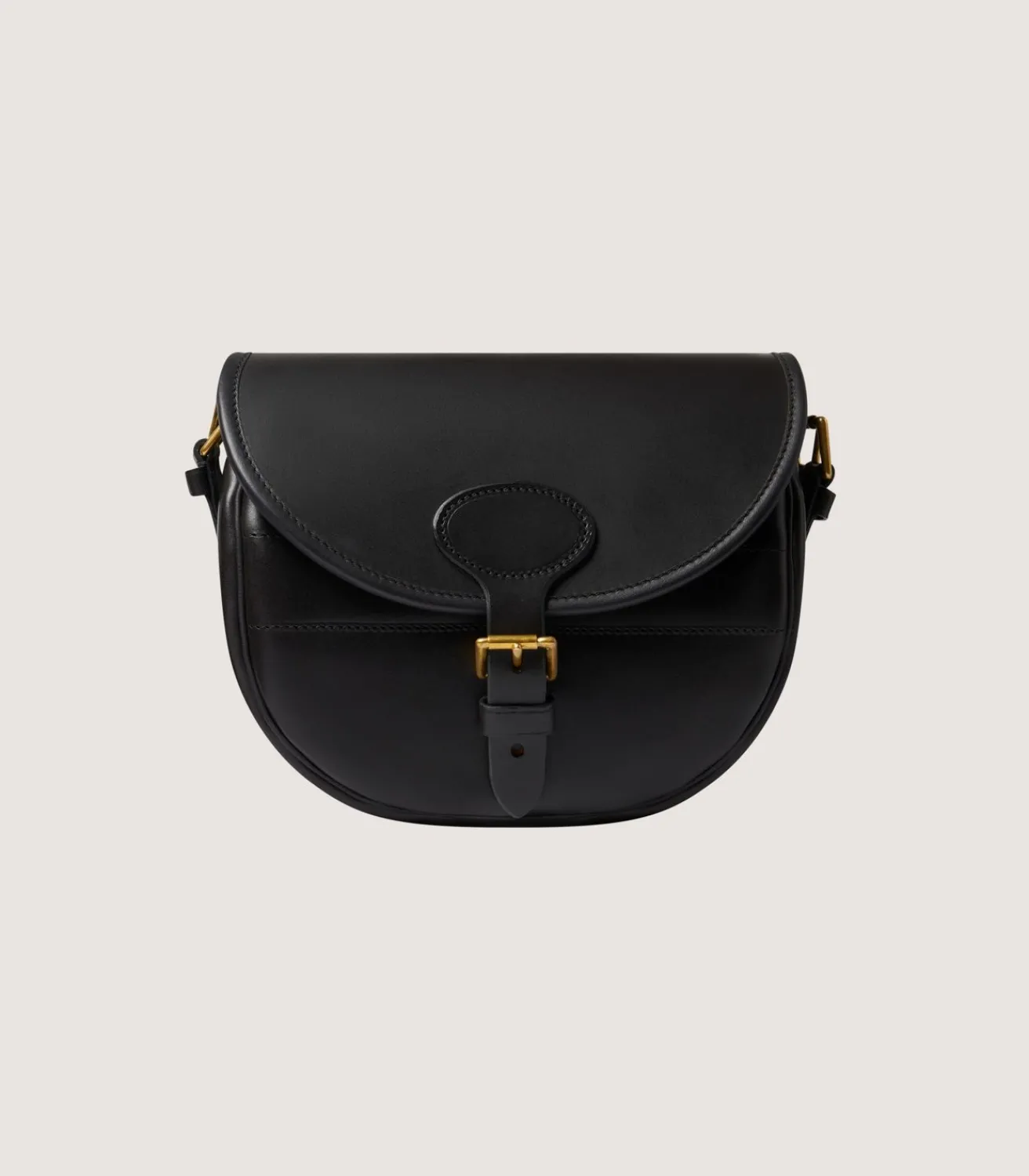 Bridle Leather Cartridge Bag In Dark Brown.*Purdey Outlet