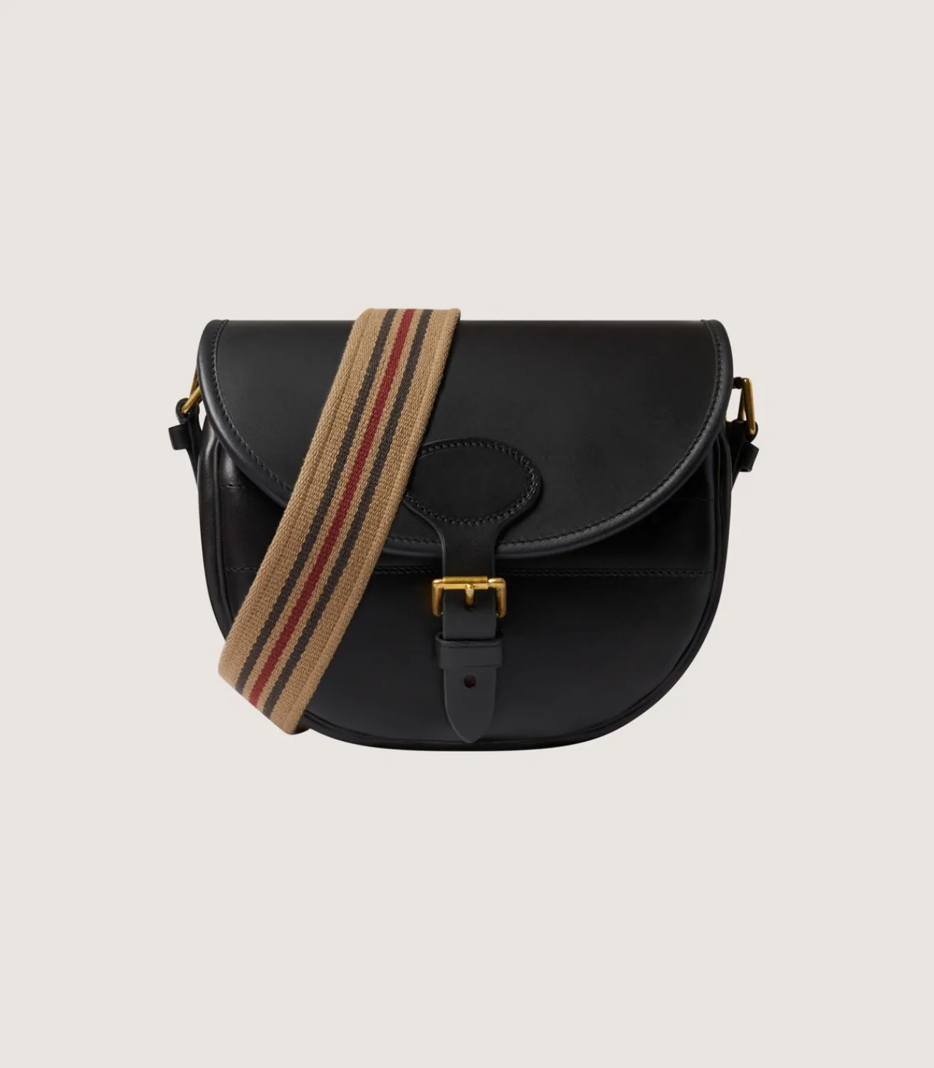 Bridle Leather Cartridge Bag In Dark Brown.*Purdey Outlet
