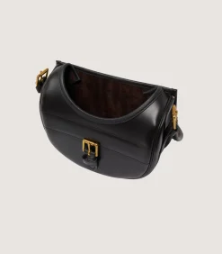 Bridle Leather Cartridge Bag In Dark Brown.*Purdey Outlet
