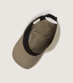 Cotton Baseball Cap In Dark Olive*Purdey Clearance