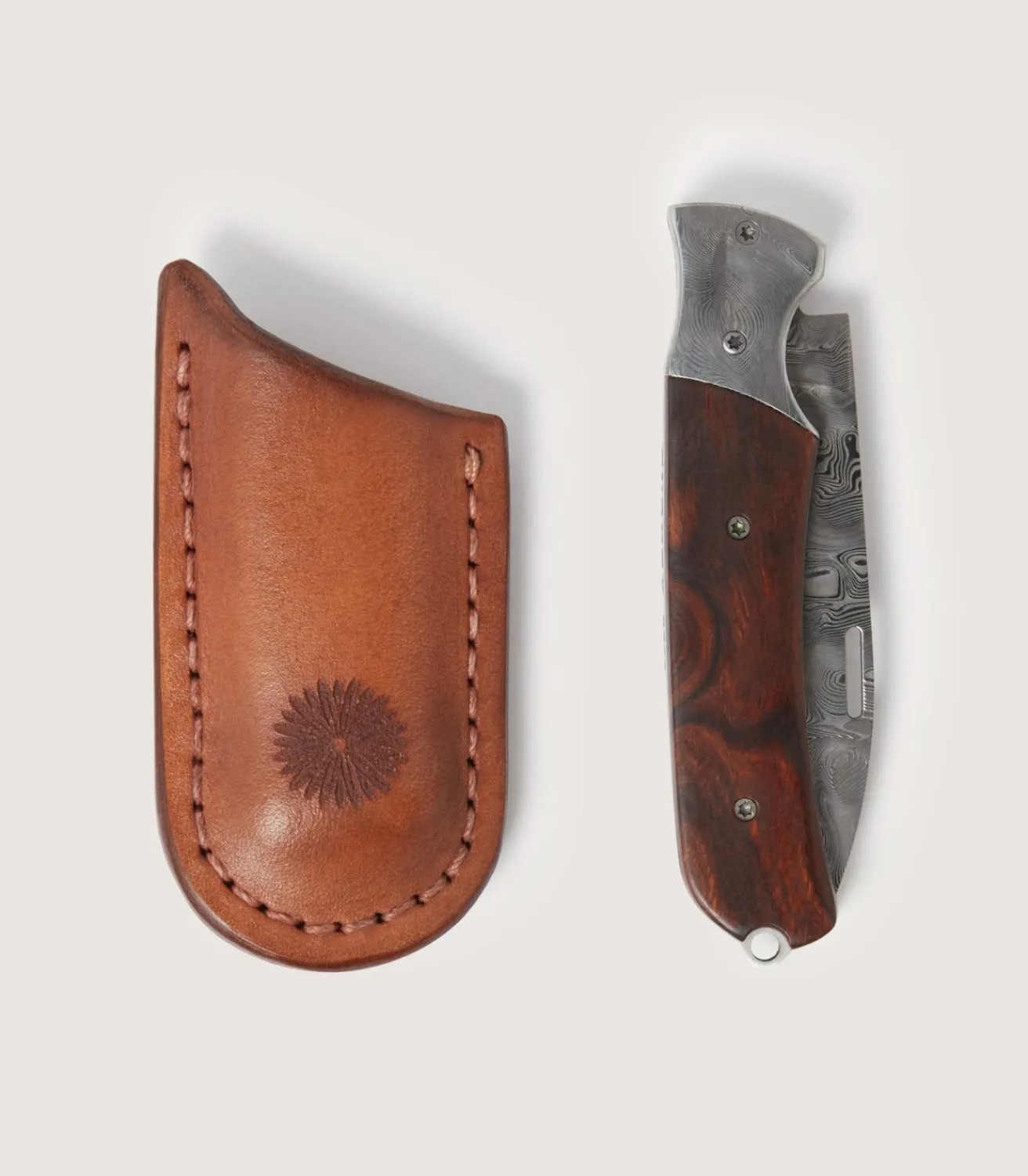 Falcon Folding Knife With Damascus Blade*Purdey Sale