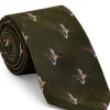 Landing Duck Tie In Khaki*Purdey Cheap