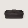 Leather Holdall Suiter Decoy In Dark Brown*Purdey Cheap