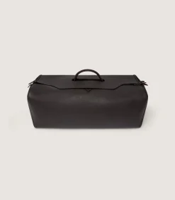 Leather Holdall Suiter Decoy In Dark Brown*Purdey Cheap