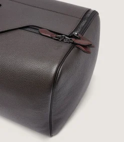 Leather Holdall Suiter Decoy In Dark Brown*Purdey Cheap