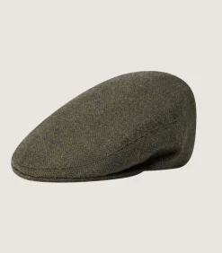 Litton Short Peak Tweed Cap In Strathbeg*Purdey Shop
