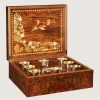 Marquetry Box With Silver Cups In Natural*Purdey Best