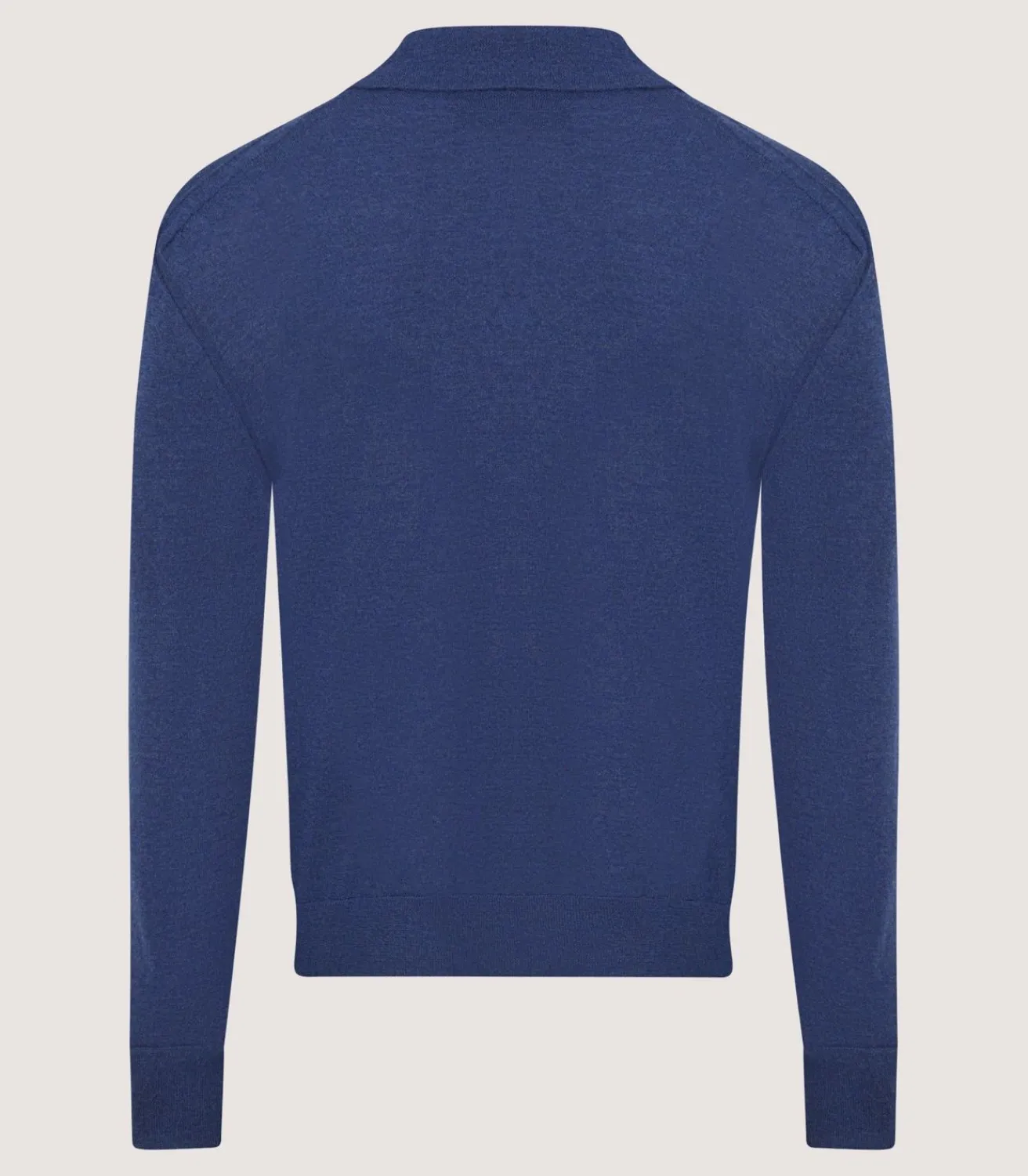 Men'S Cashmere Duke Polo In Canvas Blue*Purdey Fashion