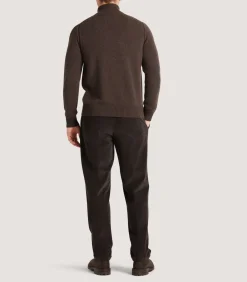 Men'S Cashmere Quarter Zip Sweater*Purdey Flash Sale