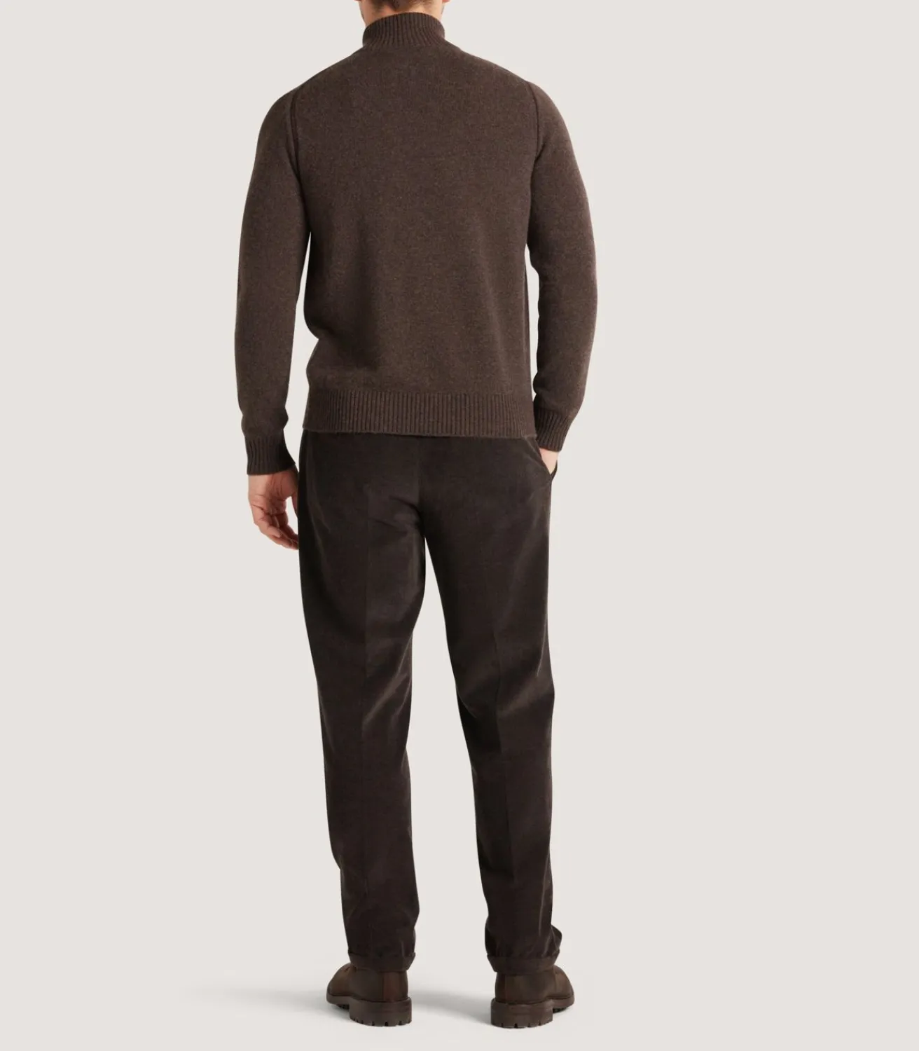 Men'S Cashmere Quarter Zip Sweater*Purdey Flash Sale