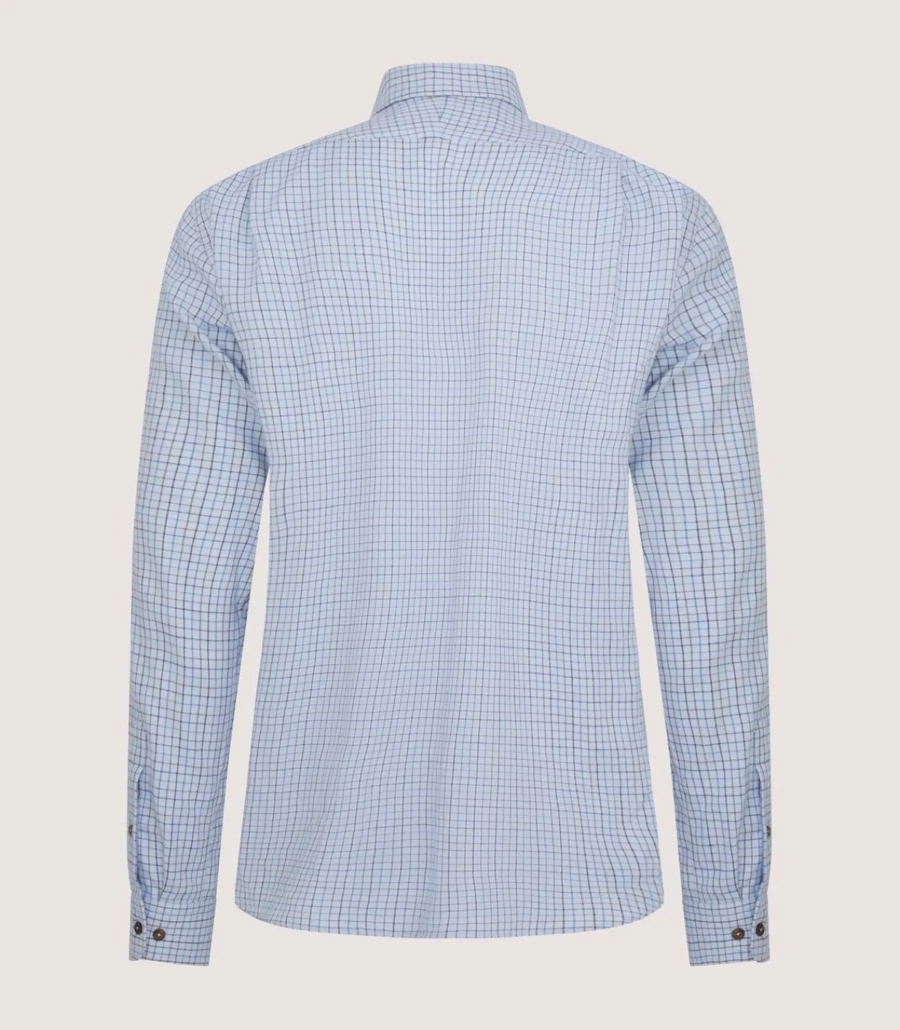 Men'S Cotton Cashmere Sporting Shirt In Loch Blue*Purdey Best Sale