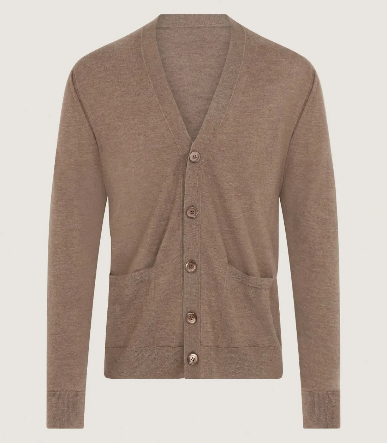 Men'S Extra Fine Worsted Cashmere Seamless Cardigan*Purdey Clearance