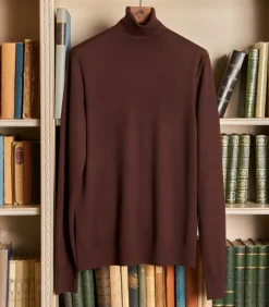Men'S Extra Fine Worsted Cashmere Seamless Turtleneck*Purdey Cheap