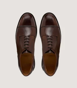 Men'S Grain Leather Shoe In Dark Brown*Purdey New
