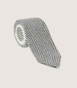 Men'S Herringbone Cashmere Tie*Purdey Shop