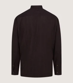 Men'S Herringbone Double Pocket Shirt In Walnut*Purdey New