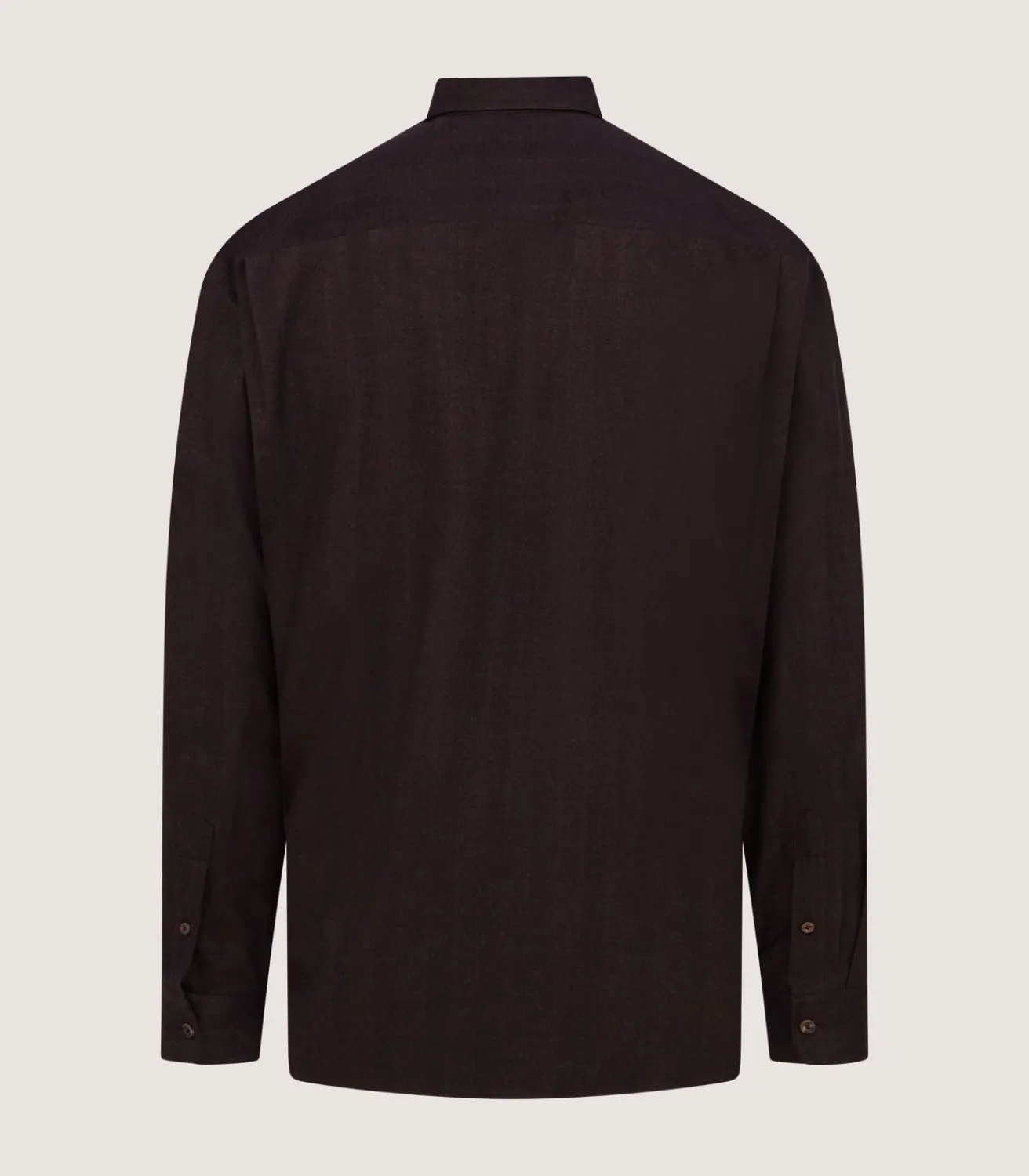 Men'S Herringbone Double Pocket Shirt In Walnut*Purdey New