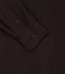 Men'S Herringbone Double Pocket Shirt In Walnut*Purdey New