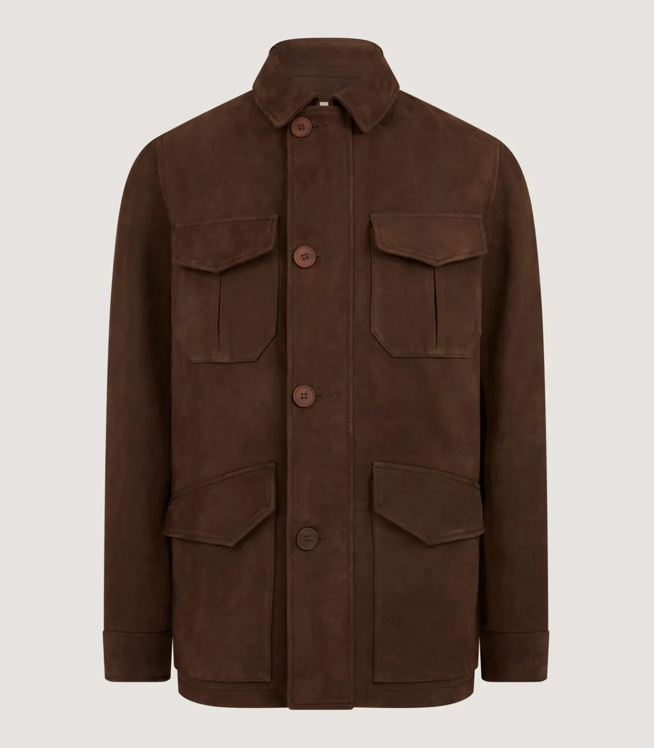 Men'S Kensington Nubuck Jacket In Dark Brown*Purdey Shop