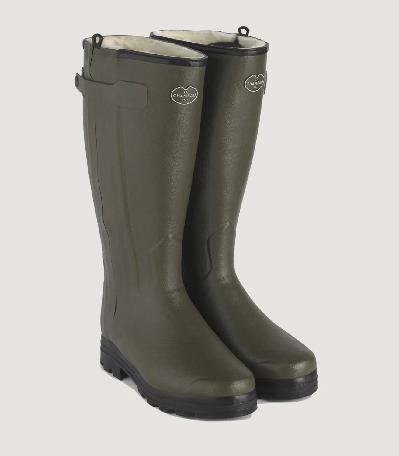 Men'S Le Chameau Chasseur Wool Lined Boot In Dark Green*Purdey Fashion