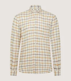 Men'S Linen Flannel Tattersall Sporting Shirt*Purdey Best