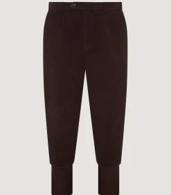 Men'S Moleskin Breeks - Storm Cuff In Rouge Brown*Purdey New