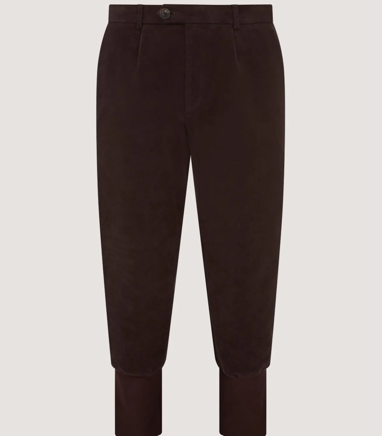 Men'S Moleskin Breeks - Storm Cuff In Rouge Brown*Purdey New