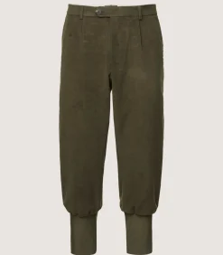Men'S Moleskin Breeks - Storm Cuff In Lovat Green*Purdey Discount