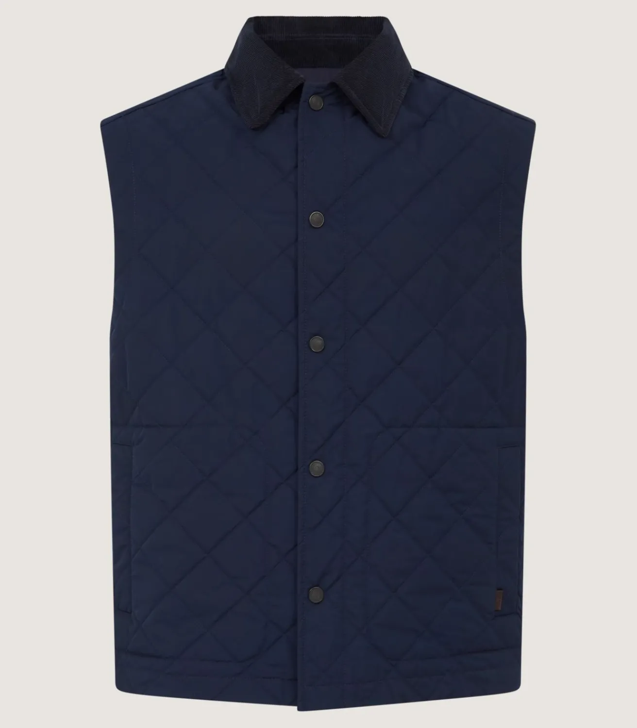 Men'S Padded Gilet In Navy*Purdey Cheap