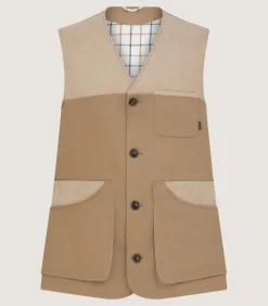 Men'S Summer Cotton Sporting Vest In Dark Taupe*Purdey Shop
