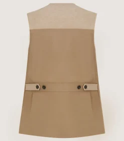 Men'S Summer Cotton Sporting Vest In Dark Taupe*Purdey Shop