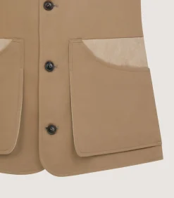 Men'S Summer Cotton Sporting Vest In Dark Taupe*Purdey Shop