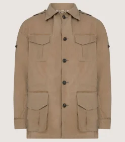 Men'S Summer Dry Wax Safari Jacket In Taupe*Purdey Cheap