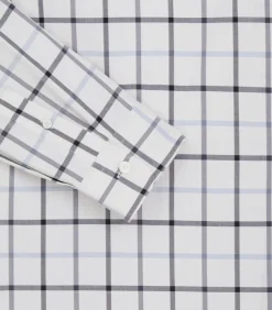 Men'S Summer Sporting Windowpane Pocket Shirt In Blue*Purdey Store