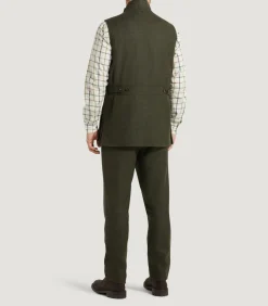 Men'S Technical Tweed High Collar Sporting Vest In Strathbeg*Purdey Online