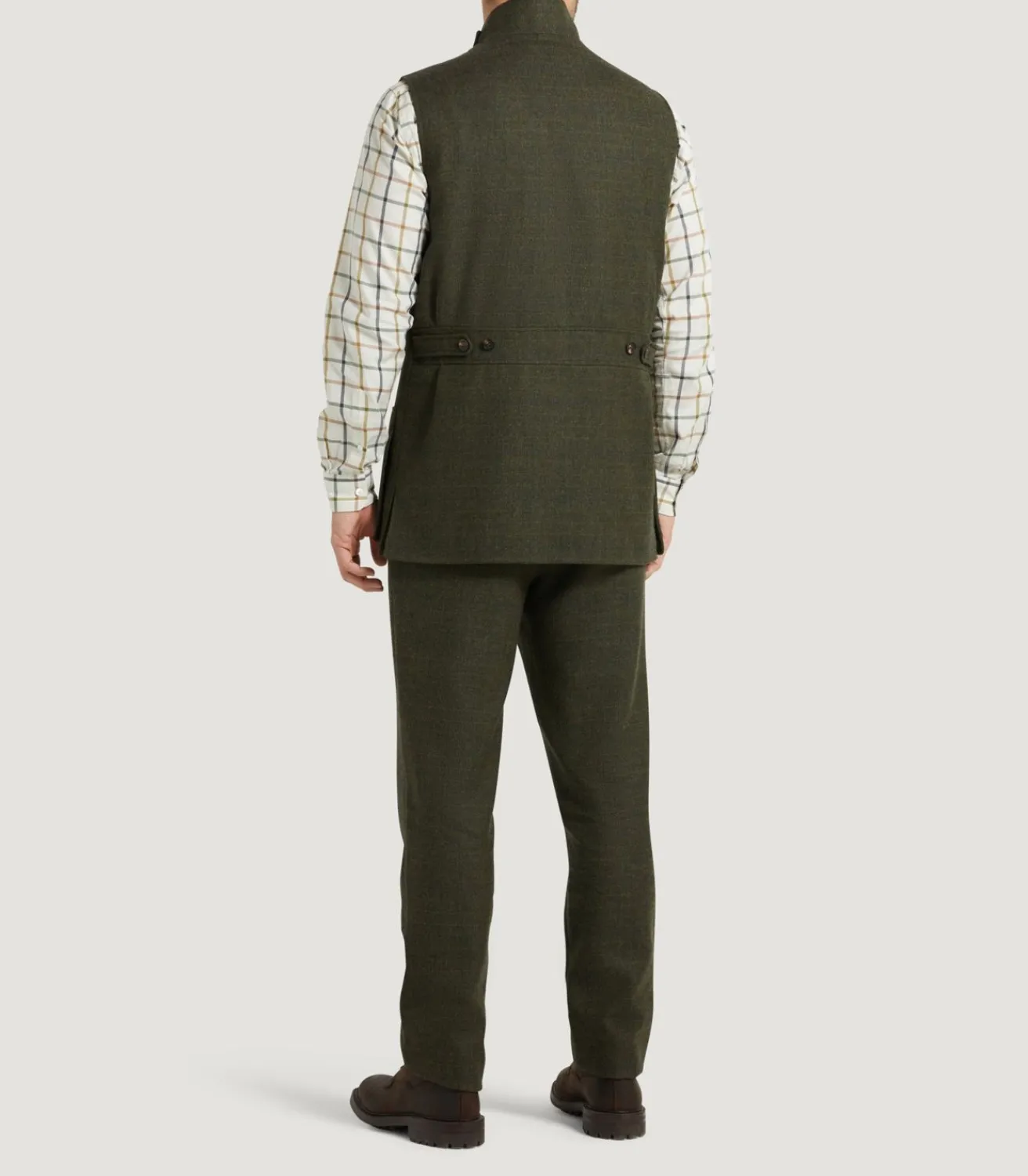 Men'S Technical Tweed High Collar Sporting Vest In Strathbeg*Purdey Online