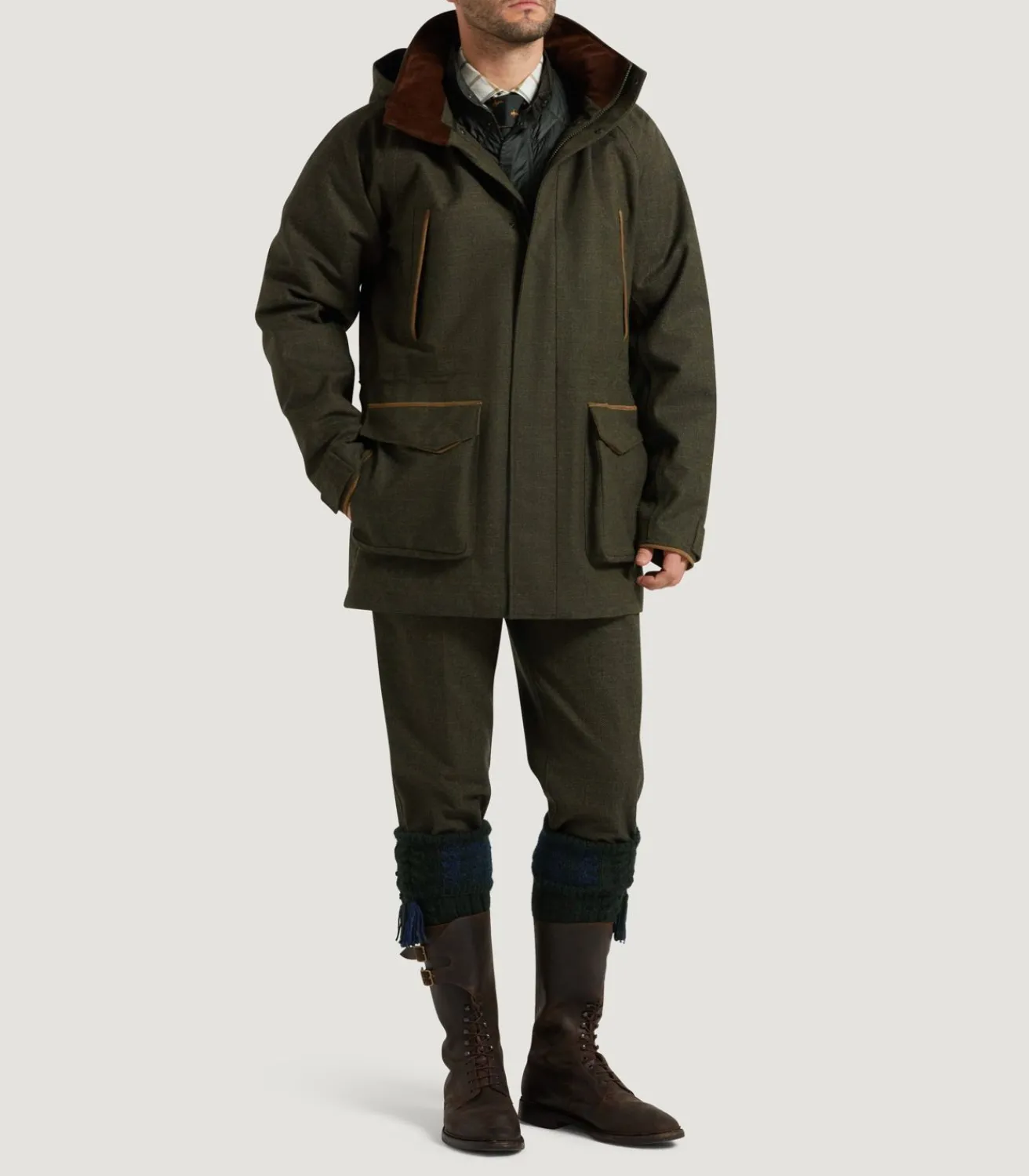 Men'S Technical Tweed Yorkshire Field Coat In Strathbeg*Purdey Hot