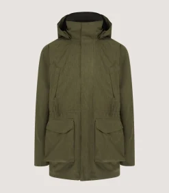 Men'S Technical Yorkshire Field Coat In Moss Green*Purdey Best
