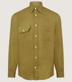 Men'S Triple Pocket Shirt In Ochre*Purdey Hot