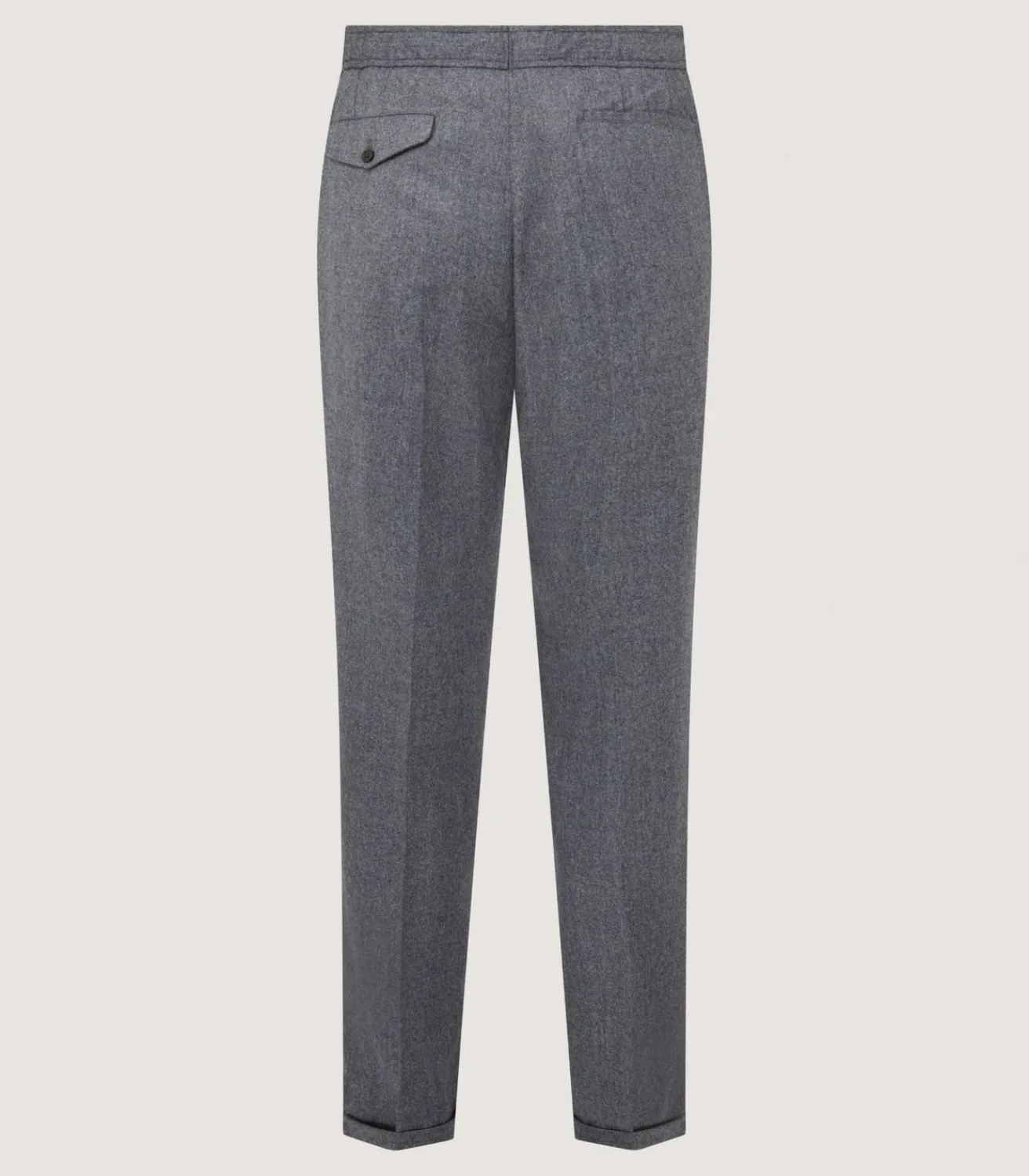 Men'S Two Pleat Trouser In Flannel Grey*Purdey Store
