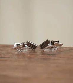 Over-And-Under Silver Cufflinks In Silver*Purdey Cheap