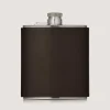 6Oz Leather Flask In Dark Brown*Purdey New