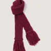 Saltby Handknitted Wool Garter In Burgundy*Purdey Best Sale