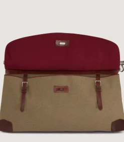 Side-By-Side Weekend Bag In Moss Green*Purdey Shop
