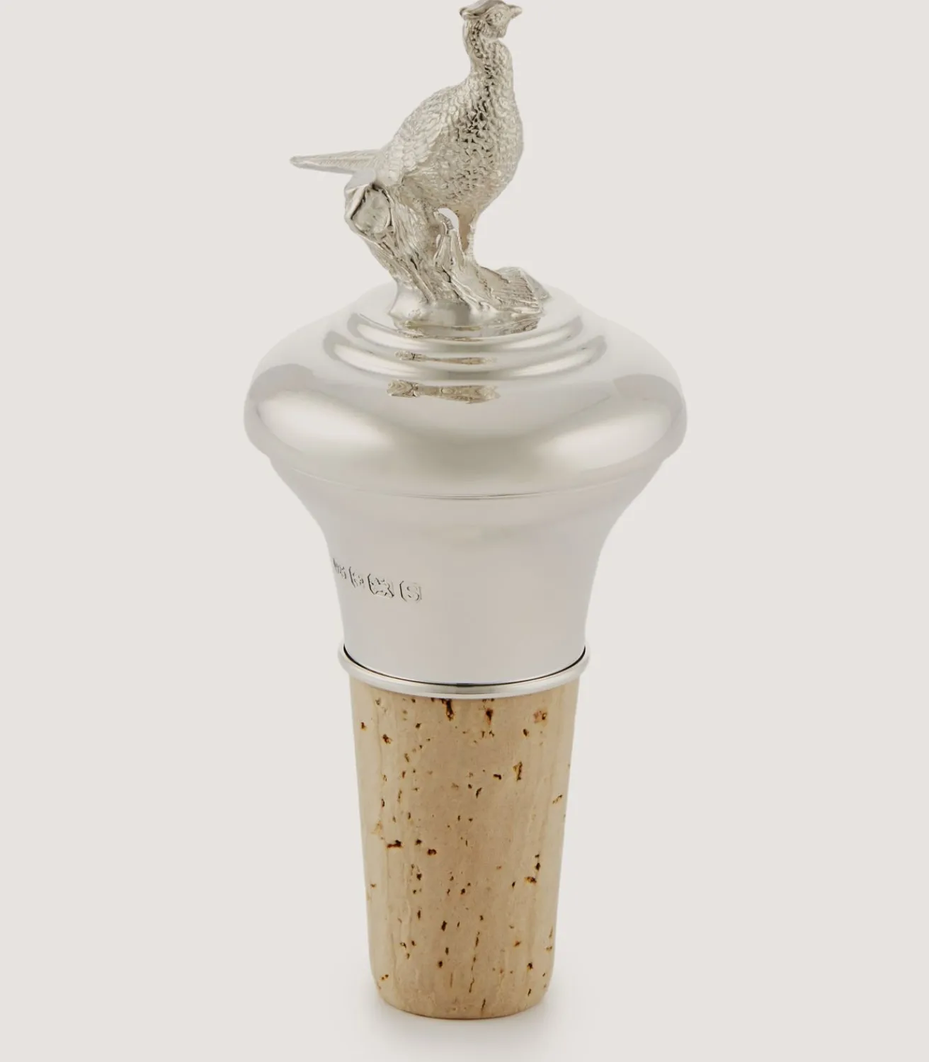 Silver Pheasant Bottle Stopper In Silver*Purdey Cheap