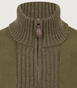 Unisex Quarter Zip Commando Sweater*Purdey Cheap